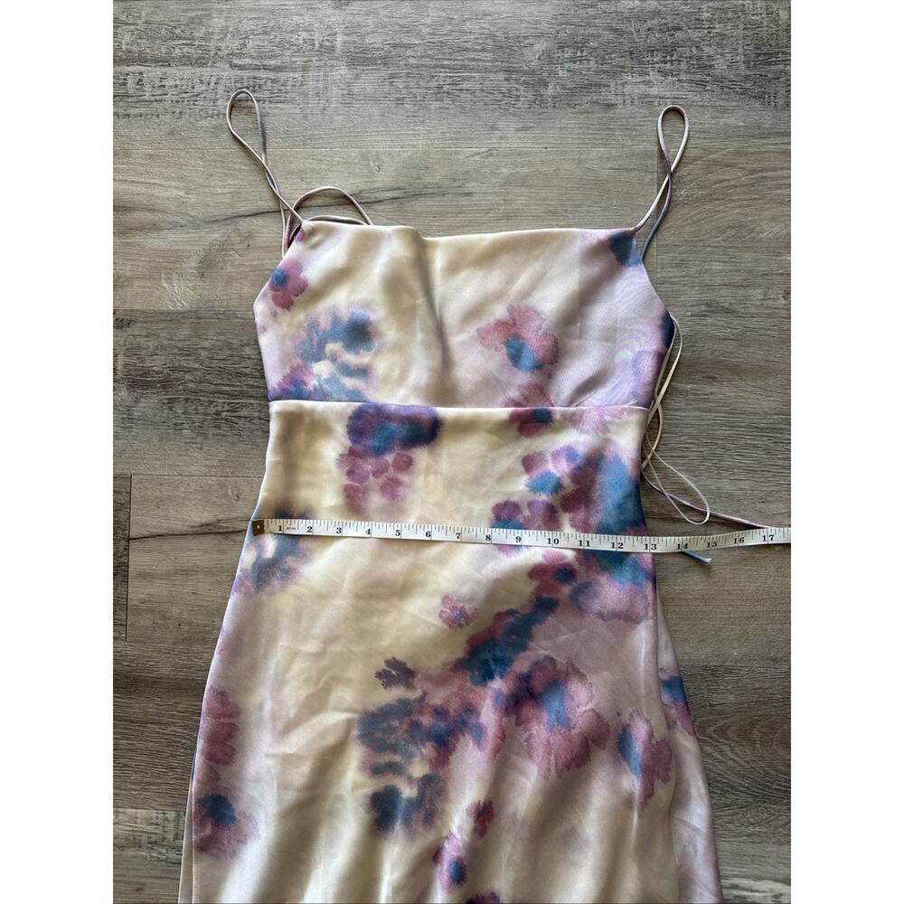 ZARA NEW WOMAN STRAPPY LONG SATIN DRESS WITH OPEN BACK Size XS - Picture 6 of 7